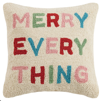 Joyeux Noël rayé broderie coussin décoratif doux chaud crochet oreiller pour la maison ou l'hôtel