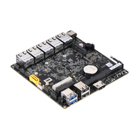 Qotom ddr 4 Carte Mère Intel Celeron J4125 Processeur 5 LAN x86 Industrial Mini itx Carte Mère Avec GPIO PC