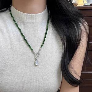 31308 Accessoires de perles DIY, pendentif en argent pur S925, support vide, boucle Fulu, pendentif pour la fête des mères, colliers élégants - Product Image 2