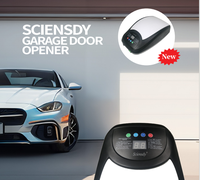 Sciensdy Moderno Abridor Inteligente de Puerta de Garaje 433MHz Control Remoto de Código Variable DC24V 600N Operador de Puerta Eléctrica con Correa de Transmisión LED
