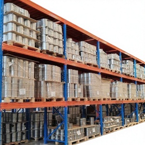 Sistema di scaffalature per pallet VNA regolabile, in acciaio per carichi pesanti, a 5 livelli, scaffalature industriali con protezione anticorrosione e rivestimento in polvere epossidica - Product Image 1