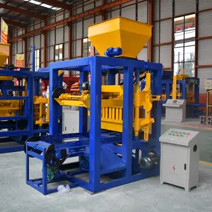 QT4-24 Semi otomatis mesin pembuat blok VAD-VAD mesin pembuat blok semen pembuatan blok beton