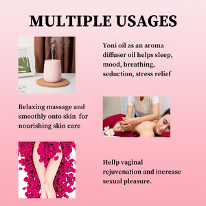 Huile de massage Yoni, huile essentielle de lavande et de rose, flacons intimes pour la zone vaginale - Product Image 4