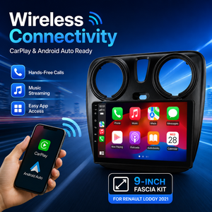Per Renault <span class=keywords><strong>Lodgy</strong></span> 2021: Autoradio DVD da 9 Pollici con Schermo, Mirrorlink, Smartlink, Canbus, Processore Subwoofer Originale per <span class=keywords><strong>Auto</strong></span> - Product Image 1