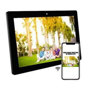 Sinmar wasserdichtes 10 Zoll Kunststoff-Digitalbildschirm WLAN digitale Foto- und Videoframes Android Poe 10 Zoll Touchscreen-Monitor