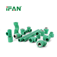 Raccords de tuyauterie PPR verts IFAN 20-110 mm résistants aux hautes températures