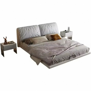 Venta al por mayor de fábrica <span class=keywords><strong>cama</strong></span> suspendida estilo crema de lujo de madera maciza dormitorio <span class=keywords><strong>cama</strong></span> plegable con Sensor de luz dormitorio de Hotel para <span class=keywords><strong>adultos</strong></span> - Product Image 6