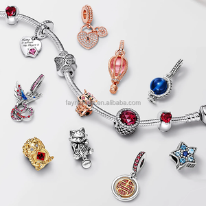 All'ingrosso Joyas De Plata 925 Charms originali di alta qualità Plata 925 argento bracciale ciondoli gioielli di moda ciondoli Charms <span class=keywords><strong>Gor</strong></span> - Product Image 3