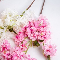 24SS-007 bunga sakura kualitas tinggi penjualan laris dekorasi pernikahan cabang bunga sakura buatan dekorasi acara