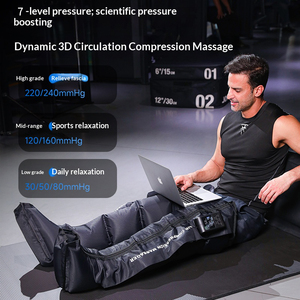 Wireless Leg Air Compression Massager with 5 Chambers Foot airbag <strong>Heat</strong> Therapy Massage <strong>Boot</strong> for Muscle Relax &amp; boost Recovery - Product Image 3