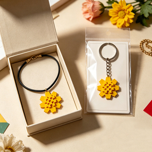 ราคาขายส่ง คูเวต อัล-อาร์ฟาจ สร้อยคอ กำไลข้อมือ เข็มกลัดดอกไม้พีวีซี เครื่องประดับดอกไม้ประจำชาติสำหรับของขวัญสุดหรูของชาวคูเวต - Product Image 5