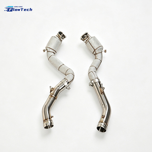 Kit de tubo de escape de alto rendimiento de acero inoxidable 304 para Mercedes AMG E63 W213 E63S S213 M177 4.0T V8 Twin Turbo de alto flujo, Euro 5, 200 celdas - Product Image 1