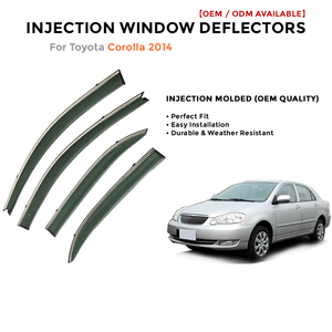 Deflectores de Ventana Laterales para Toyota LC200 2008-2019 Protector de Lluvia Accesorios de Coche - Product Image 2