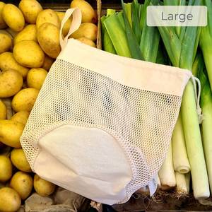 Bolsas de malla gruesa de algodón orgánico, productos personalizados, conjunto de 3 unidades, <span class=keywords><strong>2022</strong></span> - Product Image 4