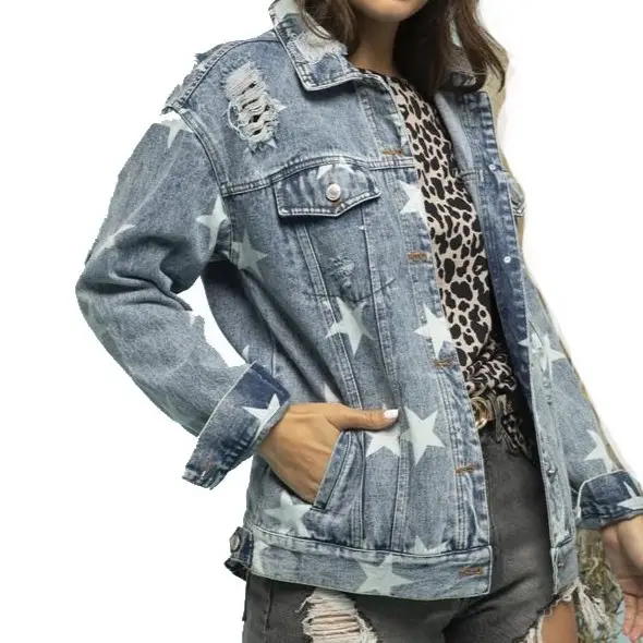 Dream. G Autumn/Winter Denim Jacket Stars Loose Jacket