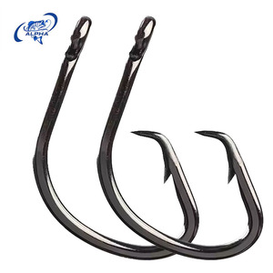 Anzuelos Circulares de Acero con Alto Contenido de Carbono de Alta Calidad ALPHA Wholesale, Resistentes a la Corrosión, de Alta Resistencia para Pesca de Atún en Agua Salada - Product Image 1