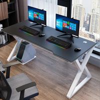 Escritorio de Computadora Moderno en Forma de L de Madera con Estructura de Acero para Oficina en Casa y Estudio