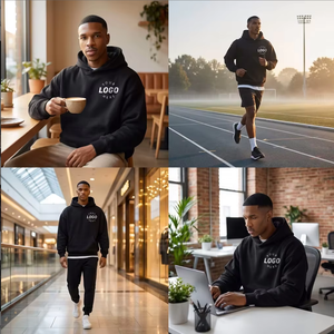 <span class=keywords><strong>Sudadera</strong></span> con Capucha Personalizada para <span class=keywords><strong>Hombre</strong></span>, Estilo Urbano, 100% Algodón, Peso Pesado 400 420 450 Gsm, Tallas Grandes, <span class=keywords><strong>Sudadera</strong></span> Holgada - Product Image 3