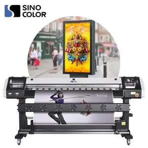 Model terbaru Harga 1.6m 1.8m F1080 Kepala 1440dpi Digital Stiker Perekat Vinyl Label Flex Banner Poster eco Pelarut Printer