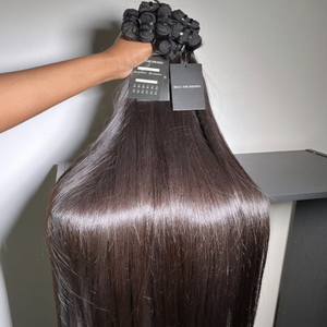 Cheveux humains naturels vierges Remy 100% du <span class=keywords><strong>Cambodge</strong></span>, alignés sur la cuticule, double trame faite à la machine, vente en gros directe usine depuis 30 ans - Product Image 1