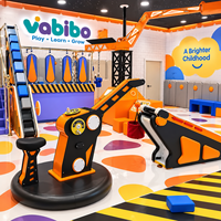 Équipement de jeu intérieur commercial pour enfants : Simulation de jeu de rôle pour l'académie de construction, idéal pour les activités de parc d'attractions intérieur