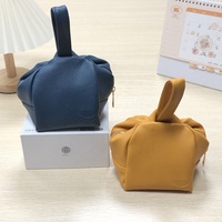 Sac de maquillage en cuir PU imperméable de luxe, organiseur pour femmes, sac de toilette portable pour voyages, accessoires de voyage, pochette en cuir