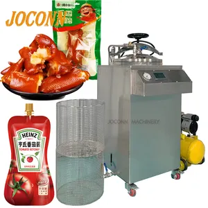 Top quality Retort pouch sterilizer machine/ mini autoclave for fruit jam chili sauce/small vertical Sterilization machine price