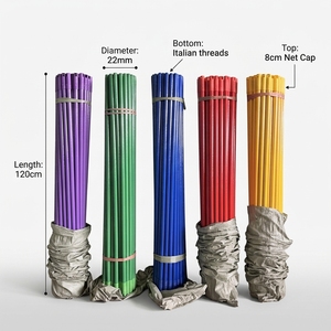 Manches de <span class=keywords><strong>balai</strong></span> en plastique avec revêtement PVC pour balais, pelles et serpillères en coton - Product Image 1