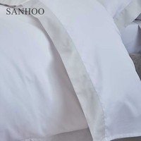 SANHOO nouveaux Designs mode couette 100% coton broderie à la main tissu 400 fil peinture conceptions hôtel drap de lit ensemble
