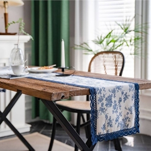 Cotton Floral Design <b>Dining</b> <b>Table</b> <b>Runner</b> Home Decoration for Wedding Event Party Use - Product Image 6