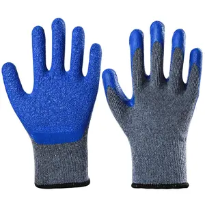 Sirius Grijs Gaas Blauwe Rimpel Lijm Draad Tuinhandschoenen Glas Anti-Cut Handschoenen Industriële Arbeidsbescherming Handschoenen