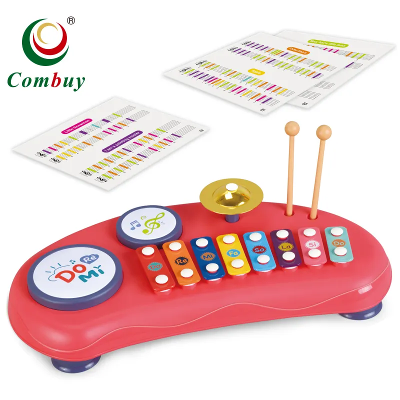 Tambour à jouets pour bébés et enfants, instrument de <span class=keywords><strong>musique</strong></span> pour 3 +, xylophone