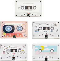 Messages vocaux enregistrables Cartes d'anniversaire personnalisées Cartes audio à bande magnétique Cassette Carton Plus Puce sonore