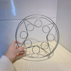 Stainless Steel Steamer Rack 17x20cm Small Multi Functional Kitchen Storage Rack Heat Insulation For Pot Cooking - Product Image 2