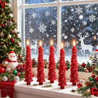 Bougies de Noël, guirlandes lumineuses, bougies LED sans flamme, alimentées par piles, télécommande, fonction minuterie, décoration de la maison