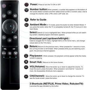 Telecomando universale sostitutivo <span class=keywords><strong>SAMSUNG</strong></span> BN59-01312A, compatibile con il telecomando <span class=keywords><strong>Samsung</strong></span> <span class=keywords><strong>Smart</strong></span> TV - Product Image 3