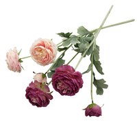 Rangkaian Bunga Peony Sutra Buatan untuk Dekorasi Rumah & Toko Semi-manual Semi-mekanis