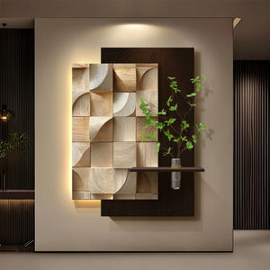 Nouvelle Tendance Peinture UV Effet Grès avec Plantes Vertes Hydroponiques et Lumières LED – Décoration Intérieure Nordique - Product Image 1