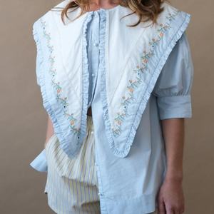 Chemisier Bohème Brodé en Coton à Col Rond et Manches Bouffantes, Style Ethnique Champêtre pour Femme - Meilleure Vente - Product Image 4