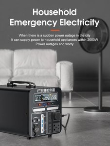 เครื่องกำเนิดไฟฟ้าพลังงานแสงอาทิตย์ 1000W 700wh 110V 220V สามารถใช้แบตเตอรี่สถานีชาร์จพลังงานแสงอาทิตย์สำหรับบ้าน - Product Image 3