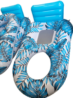 Chaise flottante gonflable pour adultes, plage et piscine, en PVC, siège flottant pour 1 personne