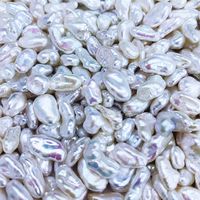 7-12mm naturel eau douce Keshi baroque perle blanc pétale perles en vrac semi-fini de haute qualité pour bijoux à bricoler soi-même