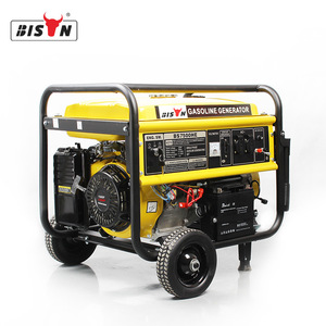 BISON <b>Gasoline</b> <b>Generator</b> BS7500HE 5KW Electric Start 220V Portable with Wheels - Product Image 1