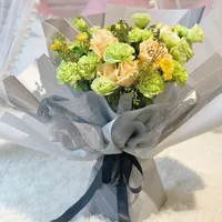 Papier d'emballage créatif pour bouquets, texture fibre nuage, doublure cadeau en soie de mûrier, pour emballage de fleurs et cadeaux