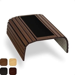 Reposabrazos de sofá de madera de bambú plegable, bandeja, mesa, brazo de sofá, aperitivos, bebidas, Bandejas para servir para accesorios para el hogar - Product Image 6