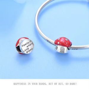 비 알레르기 미세 실버 925 여름 보석 에나멜 매력 과일 주스 디저트 매력 원래 팔찌 액세서리 여성 선물 - Product Image 5