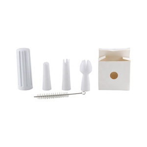 Utensili da Cucina per Dessert, Sifone per Panna Montata in Alluminio di Alta Qualità con Beccucci e Supporto, 1 Pinta, Colore Argento - Product Image 6