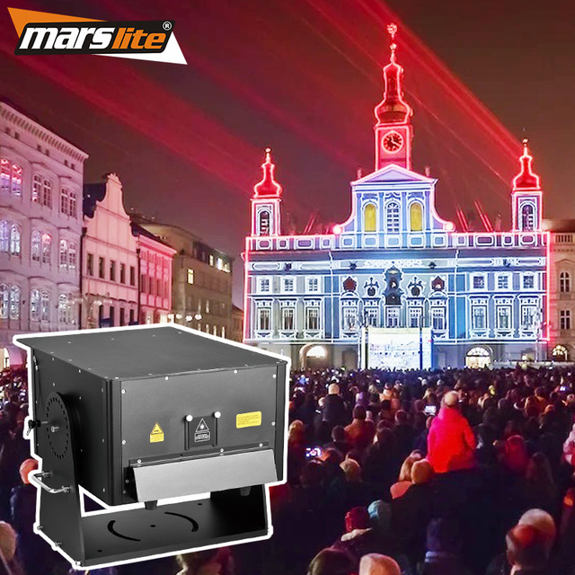 Marslite IP65 Laser 3d Projection Mapping Lasar Light Waterproof Building Wall Laser Projection Mapping Lasershow System