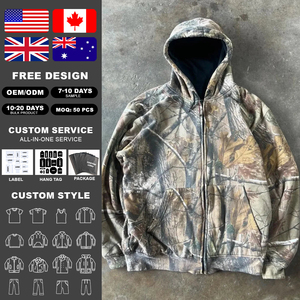 Sudadera con capucha KingSen para hombre, personalizada con estampado completo, 100% algodón, felpa francesa, hombros caídos, corte holgado, estilo urbano - Product Image 2