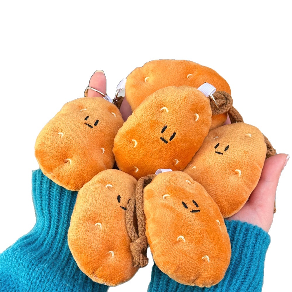 Porte-clés Doux En Forme De Pomme De Terre - Pendentif En Peluche Fait Main, Décoration Mignonne Pour Sac Ou Clés